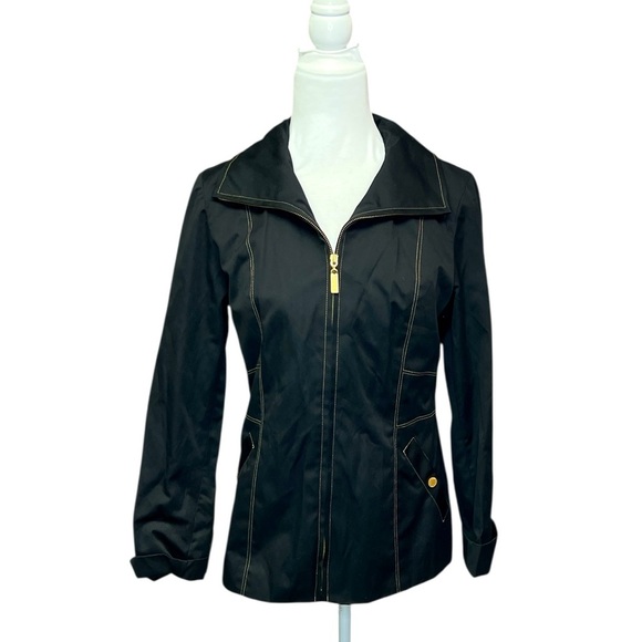 Ellen Tracy All Weather Utility Jacket Black - Picture 1 of 7